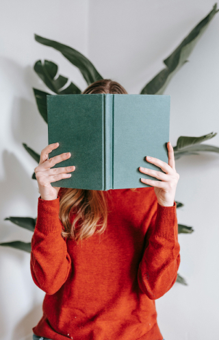girl reading book